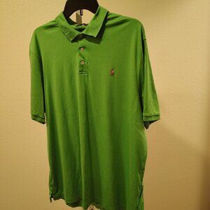 Polo Ralph Lauren Men's Green Short Sleeve Polo Size XXL Classic Fit Cotton